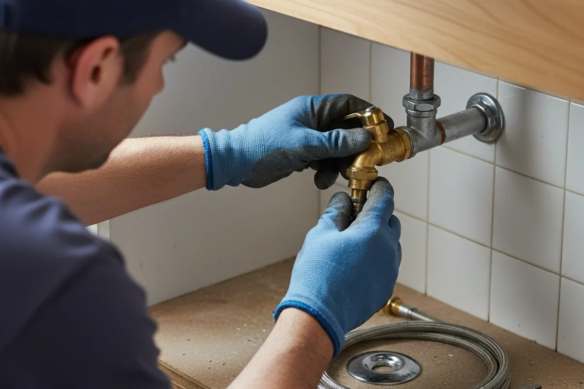 Shutoff valve and fitting work during Repiping in Othello